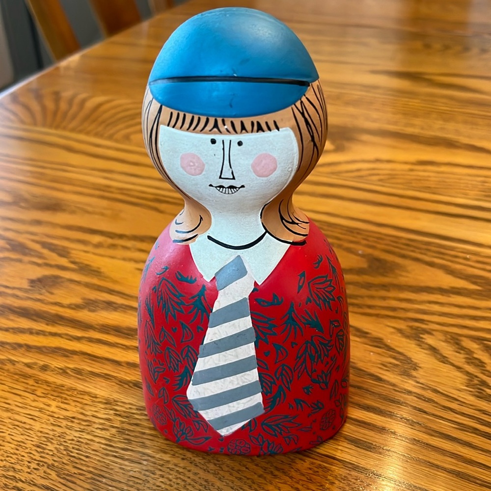 Vintage Gogo Japan Mid Century Girl Bank